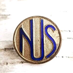 Vintage pin NUS National Union of Seamen lapel brooch
